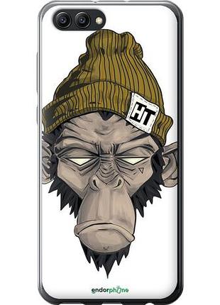 Чехол на huawei honor v10 / view 10 обезьяна в шапке "4183u-1579-10746"