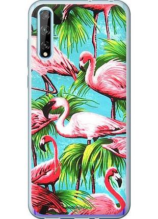 Чехол на huawei p smart s tropical background "4016u-1813-10746"