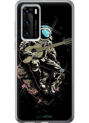 Чехол на huawei p40 космонавт с гиратой "4138u-1840-10746"