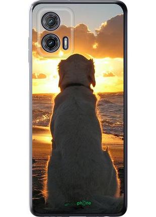 Чохол на motorola g73 захід і собака "3966u-3196-10746"