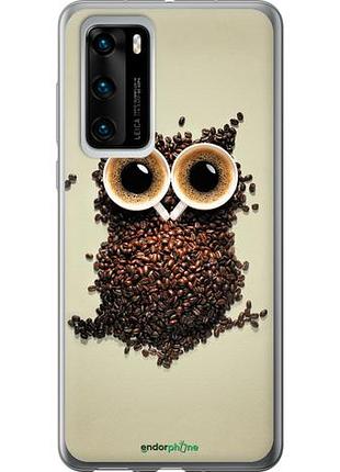 Чохол на huawei p40 сова з кави "777u-1840-10746"