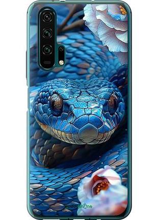 Чехол на huawei honor 20 pro blue snake "6079u-1702-10746"