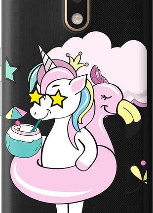 Чехол на motorola moto g4 plus crown unicorn "4660u-953-10746"
