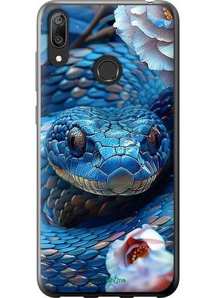 Чехол на huawei y7 2019 blue snake "6079u-1638-10746"