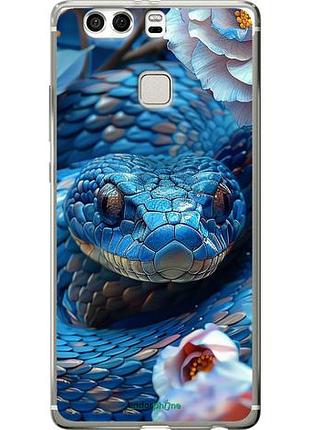 Чехол на huawei p9 plus blue snake "6079u-300-10746"