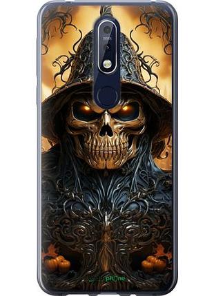 Чехол на nokia 7.1 череп 2 "5652u-1593-10746"
