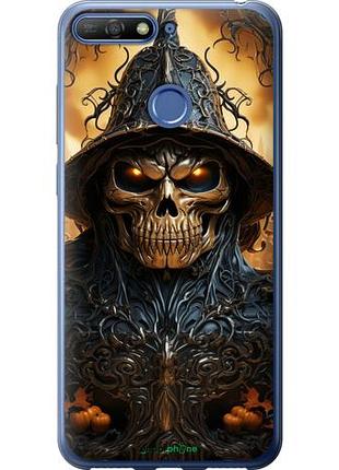 Чехол на huawei honor 7c череп 2 "5652u-1411-10746"