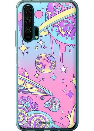 Чехол на huawei honor 20 pro розовая галактика "4146u-1702-10746"