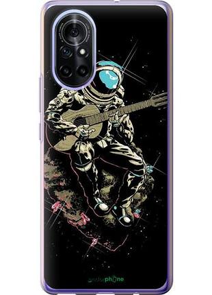 Чехол на huawei nova 8 космонавт с гиратой "4138u-2245-10746"