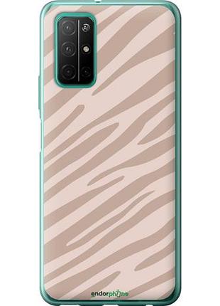 Чехол на huawei honor 30s зебра беж "4875u-1897-10746"