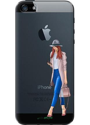 Чехол на iphone 5 девушка 1 "4751u-18-10746"