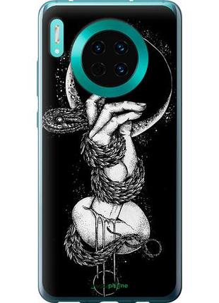 Чехол на huawei mate 30 змея в руке "4149u-1773-10746"