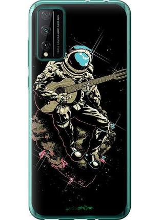 Чехол на huawei honor play 4t pro космонавт с гиратой "4138u-1914-10746"