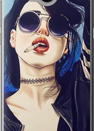 Чехол на huawei y5 2017 девушка на стиле "4151u-992-10746"