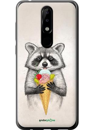Чохол на nokia 5.1 plus єнотик з морозивом "4602u-1543-10746"