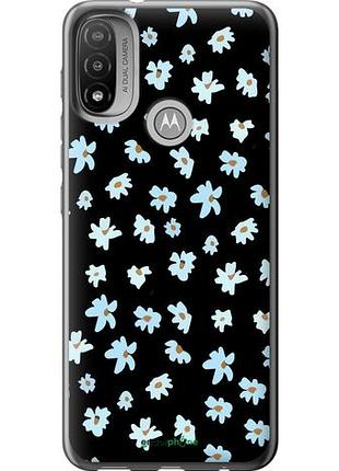 Чехол на motorola e20 цветочный "4900u-2509-10746"