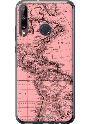 Чехол на huawei p40 lite e карта "4794u-1875-10746"