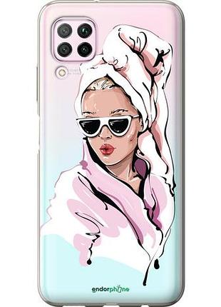 Чехол на huawei p40 lite девушка в очках 2 "4714u-1887-10746"
