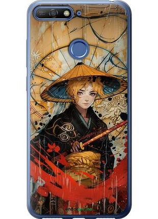 Чехол на huawei honor 7a pro самурайская отвага "6115u-1440-10746"