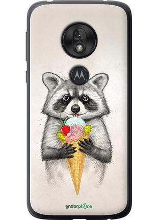Чехол на motorola moto g7 play енотик с мороженым "4602u-1656-10746"