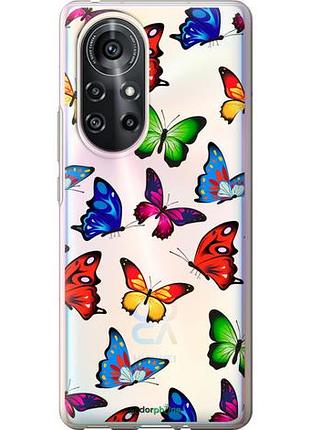 Чехол на huawei nova 8 pro красочные мотыльки "4761u-2246-10746"
