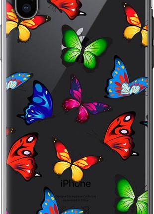 Чохол на iphone x барвисті метелики "4761u-1050-10746"
