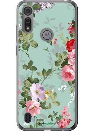 Чехол на motorola e6i цветочные обои 2 "862u-2355-10746"