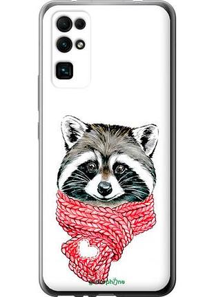 Чехол на huawei honor 30 енот в шарфе "4688u-1921-10746"