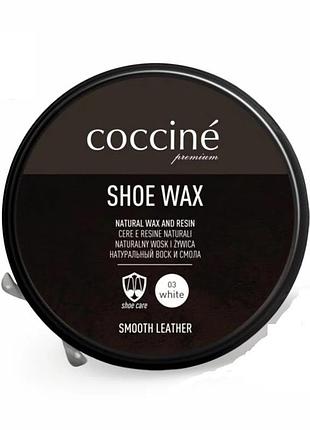 Воск для обуви coccine wax белый 40г.