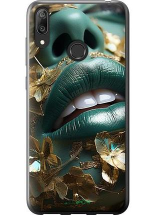 Чехол на huawei y7 2019 губы 2 "5667u-1638-10746"