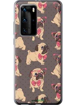 Чехол на huawei p40 pro мопсики 2 "4362u-1839-10746"