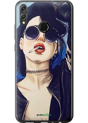 Чехол на huawei honor 8x девушка на стиле "4151u-1596-10746"