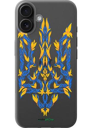 Чехол на iphone 16 plus герб украины v3 "5313u-3714-10746"