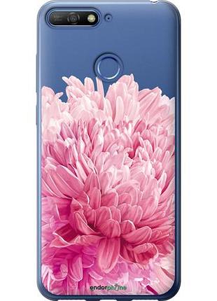Чехол на huawei honor 7c хризантема "4666u-1411-10746"