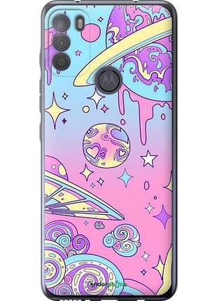 Чехол на motorola g50 розовая галактика "4146u-2354-10746"