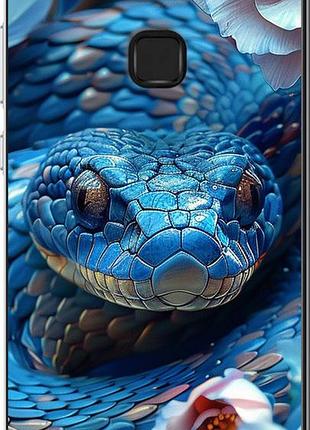 Чехол на huawei p10 lite blue snake "6079u-896-10746"