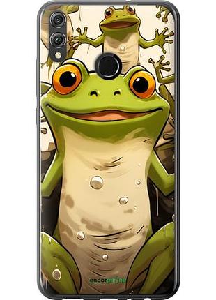 Чехол на huawei honor 8x веселая жаба "5658u-1596-10746"
