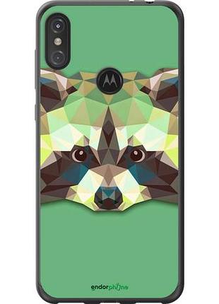 Чехол на motorola one power енот "1217u-1588-10746"