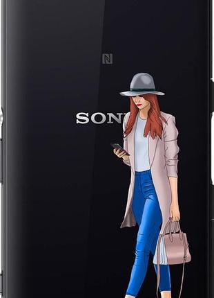 Чехол на sony xperia z3 compact d5803 девушка 1 "4751u-277-10746"