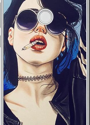 Чохол на huawei p8 lite (2017) дівчина на стилі "4151u-777-10746"