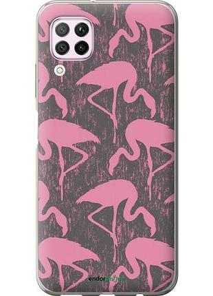 Чехол на huawei p40 lite vintage-flamingos "4171u-1887-10746"