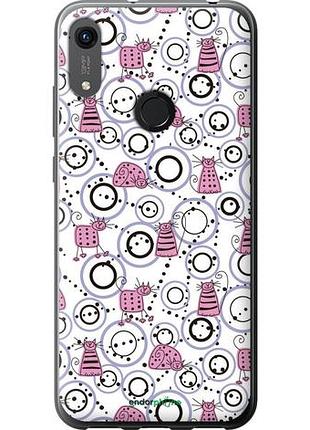 Чехол на huawei y6s смешные коты "907u-1871-10746"