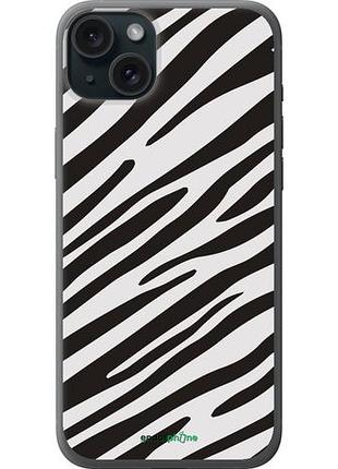 Чехол на iphone 15 plus классическая зебра "4874u-3097-10746"