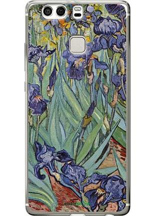 Чехол на huawei p9 plus винсент ван гог. ирисы "161u-300-10746"