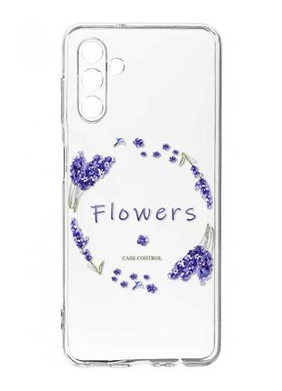 Прозрачный чехол на samsung galaxy a36 5g лавандовый венок (принт 19)