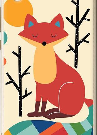 Чехол на huawei y6 ii rainbow fox "4010u-338-10746"