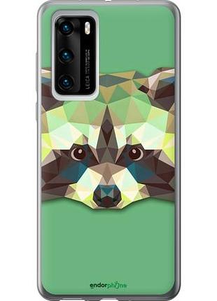 Чехол на huawei p40 енот "1217u-1840-10746"