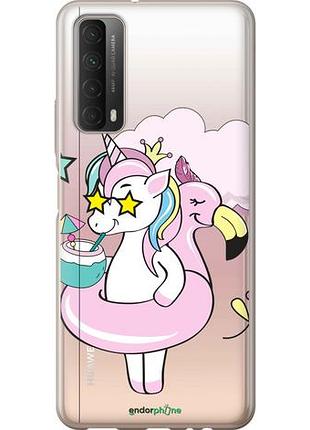 Чехол на huawei p smart 2021 crown unicorn "4660u-2100-10746"