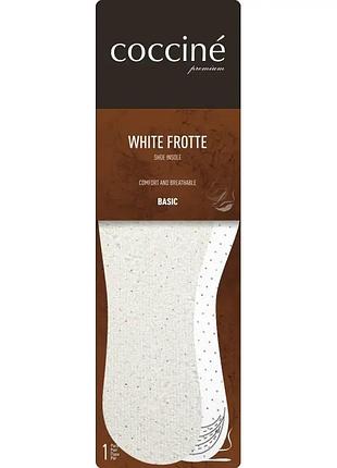 Стелька тканевая на латексе coccine white frotte 41-46рр