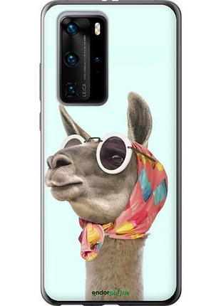 Чехол на huawei p40 pro модная лама "4479u-1839-10746"